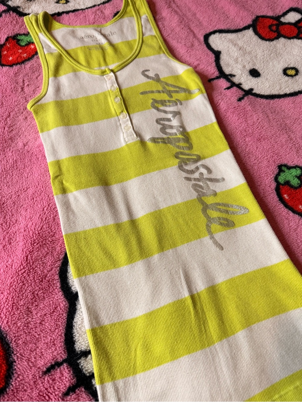 2010 Aeropostale Striped Full Length Tank - Picture 2 of 7